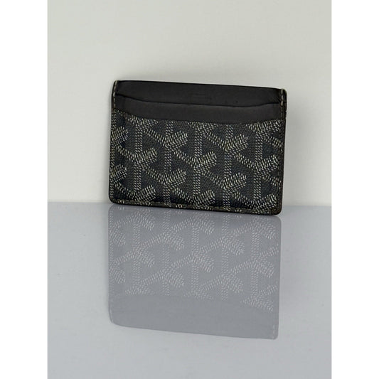 Goyard Goyardine Grey Coated Canvas & Leather Saint Sulpice Card Holder