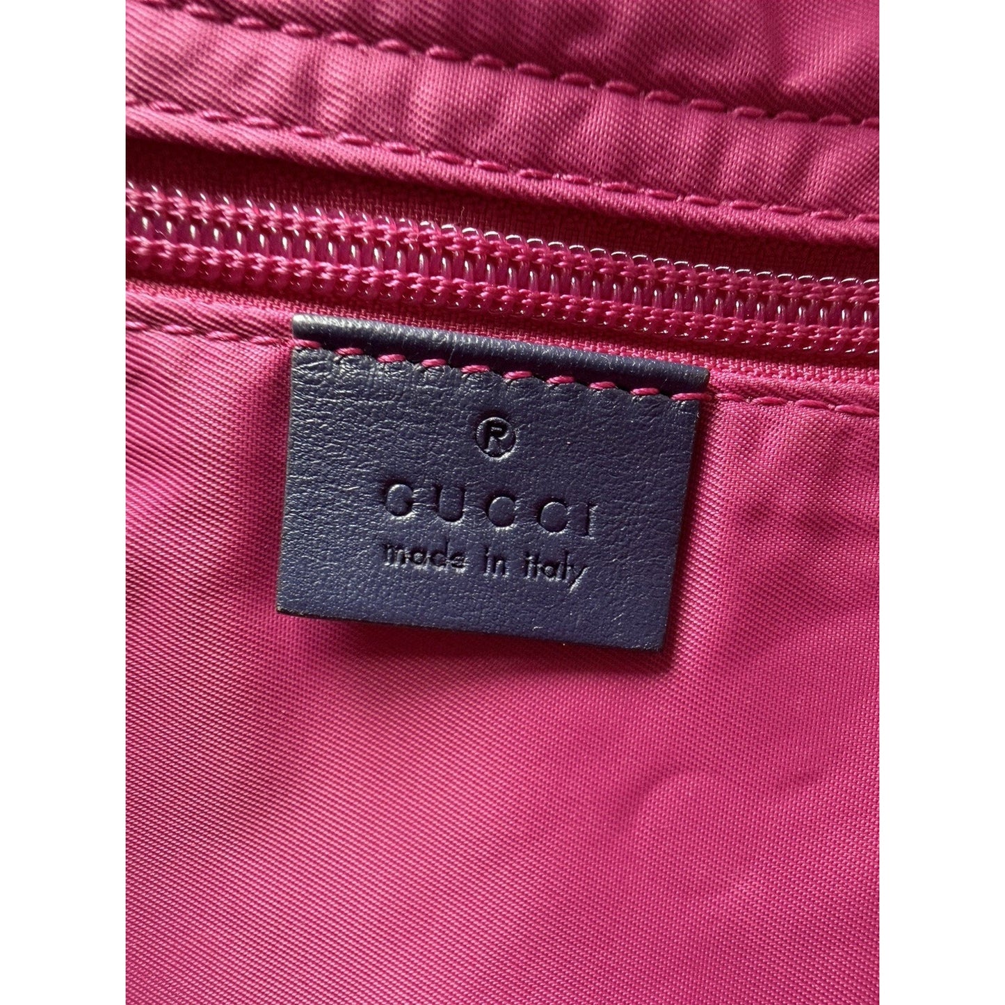 Gucci GG Multicolor Diaper Bag in Pink and Blue Monogram Canvas S