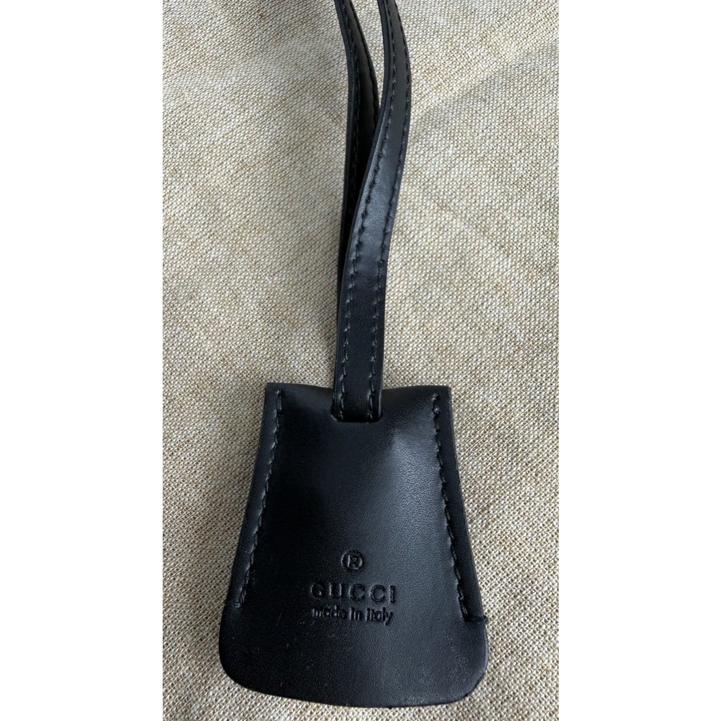 Gucci GG Black Medium Duffle Bag with Leather Trim
