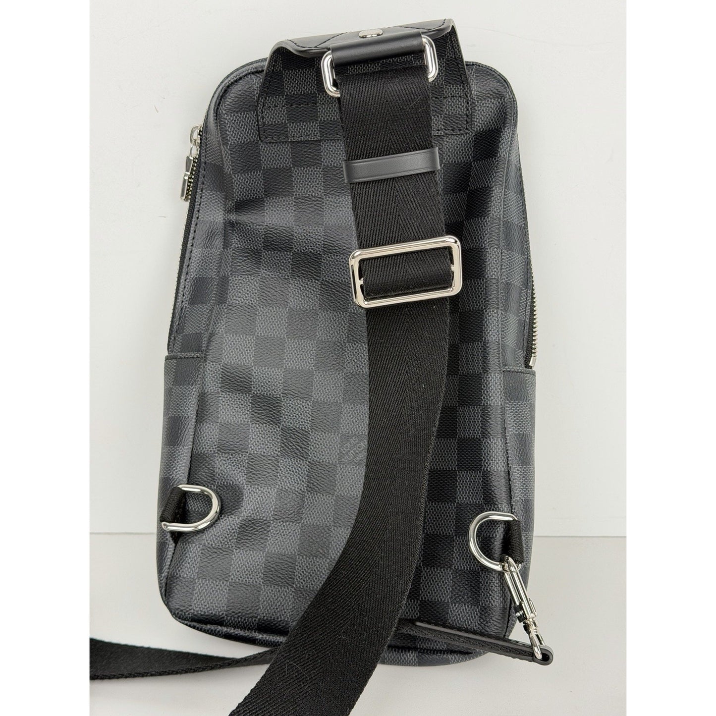 Louis Vuitton Avenue Sling Bag Damier Graphite Coated Canvas Pattern NFC E3