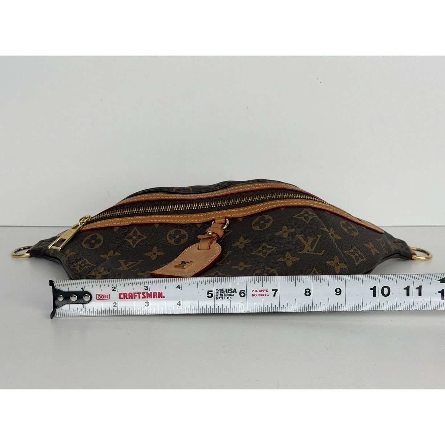 Louis Vuitton High Rise Bumbag in Brown Monogram Coated Canvas NFC D8