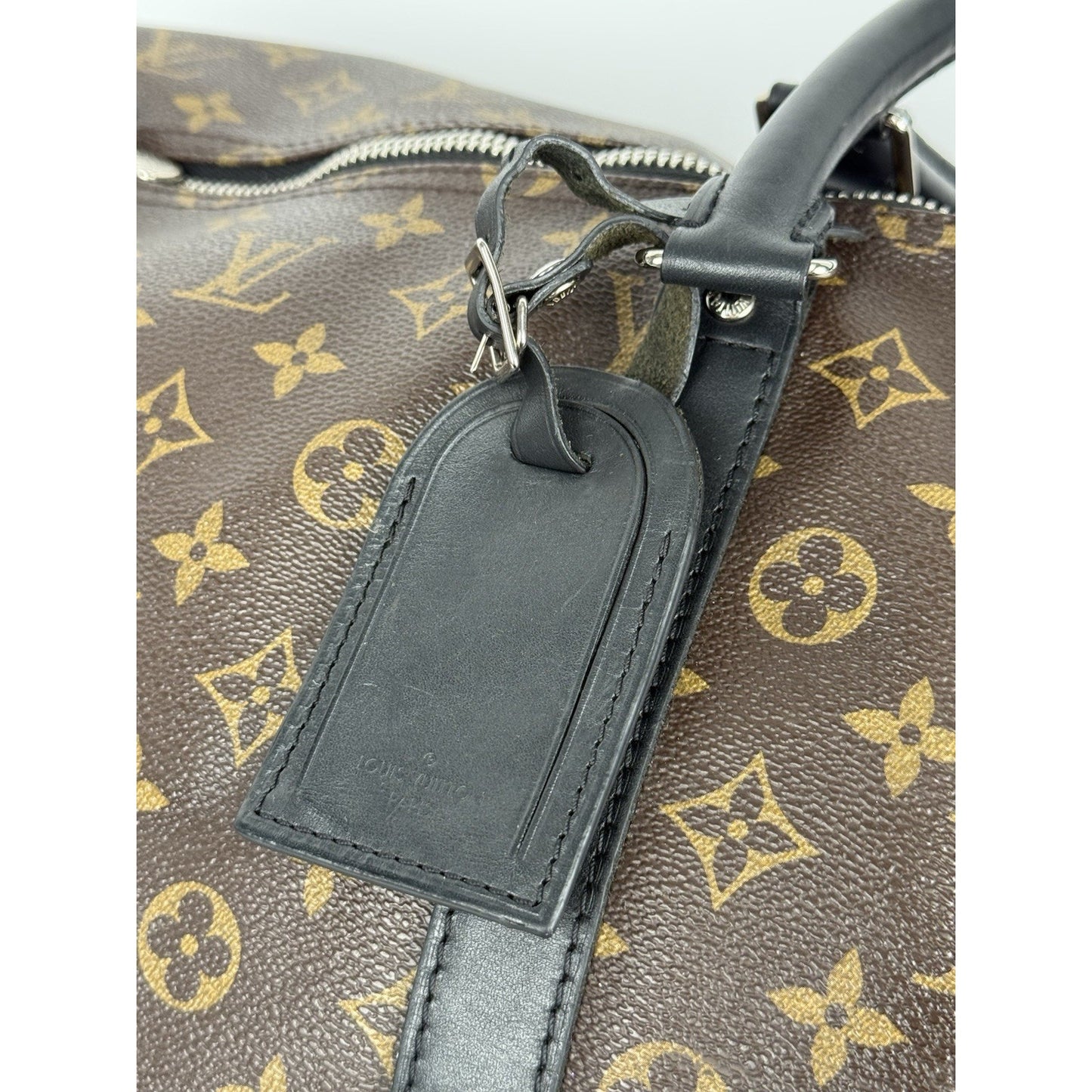 Louis Vuitton Keepall Bandouliere Bag Macassar Monogram Canvas 55