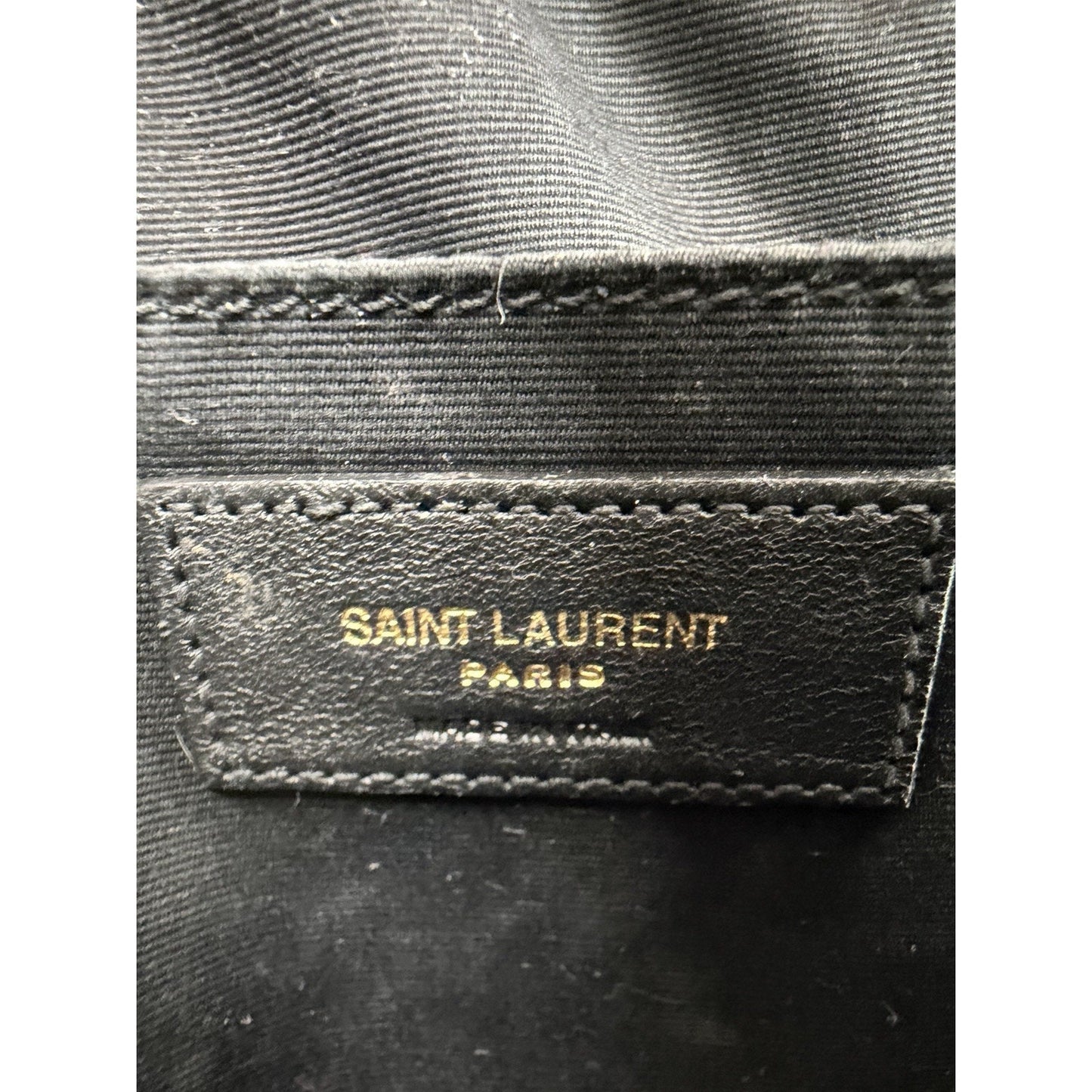 Saint Laurent Lou Camera Bag in Black Chevron Quilted Leather S11