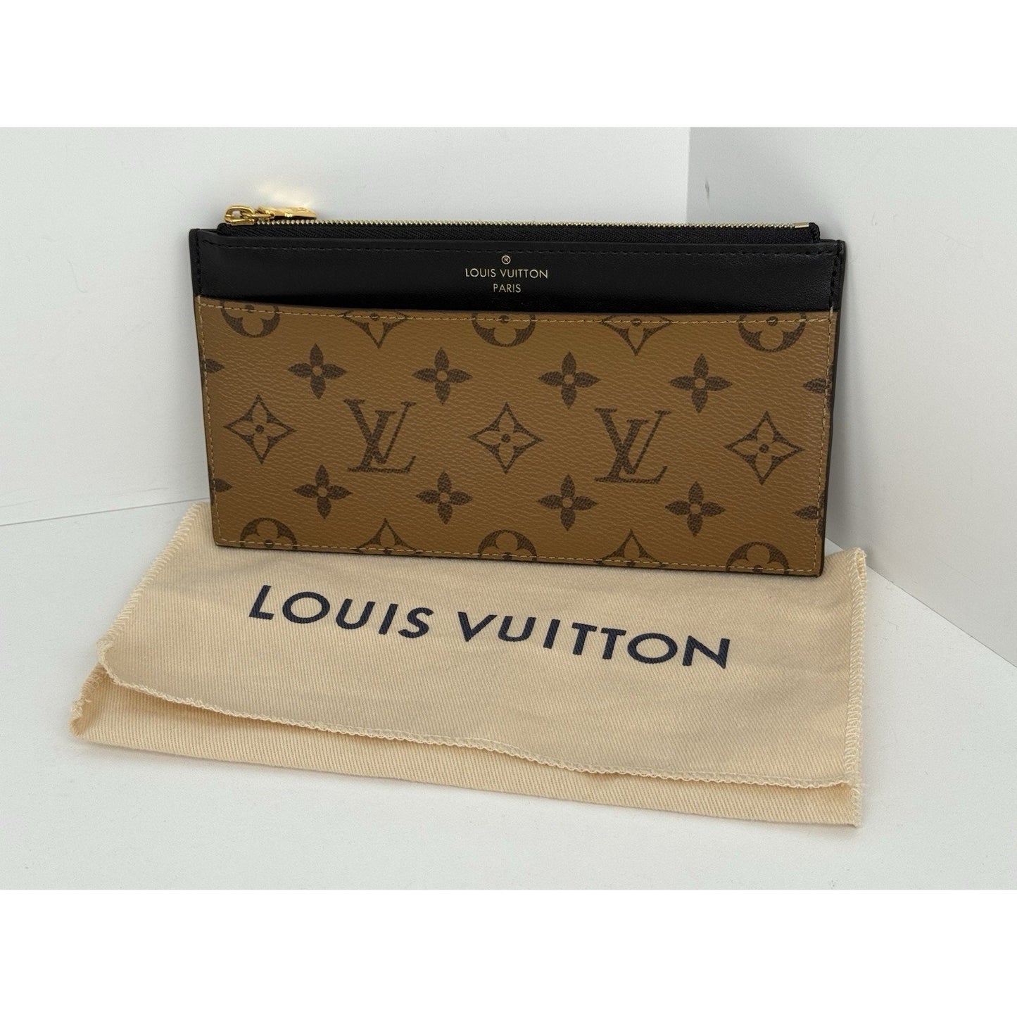 Louis Vuitton Monogram Reverse Slim Purse