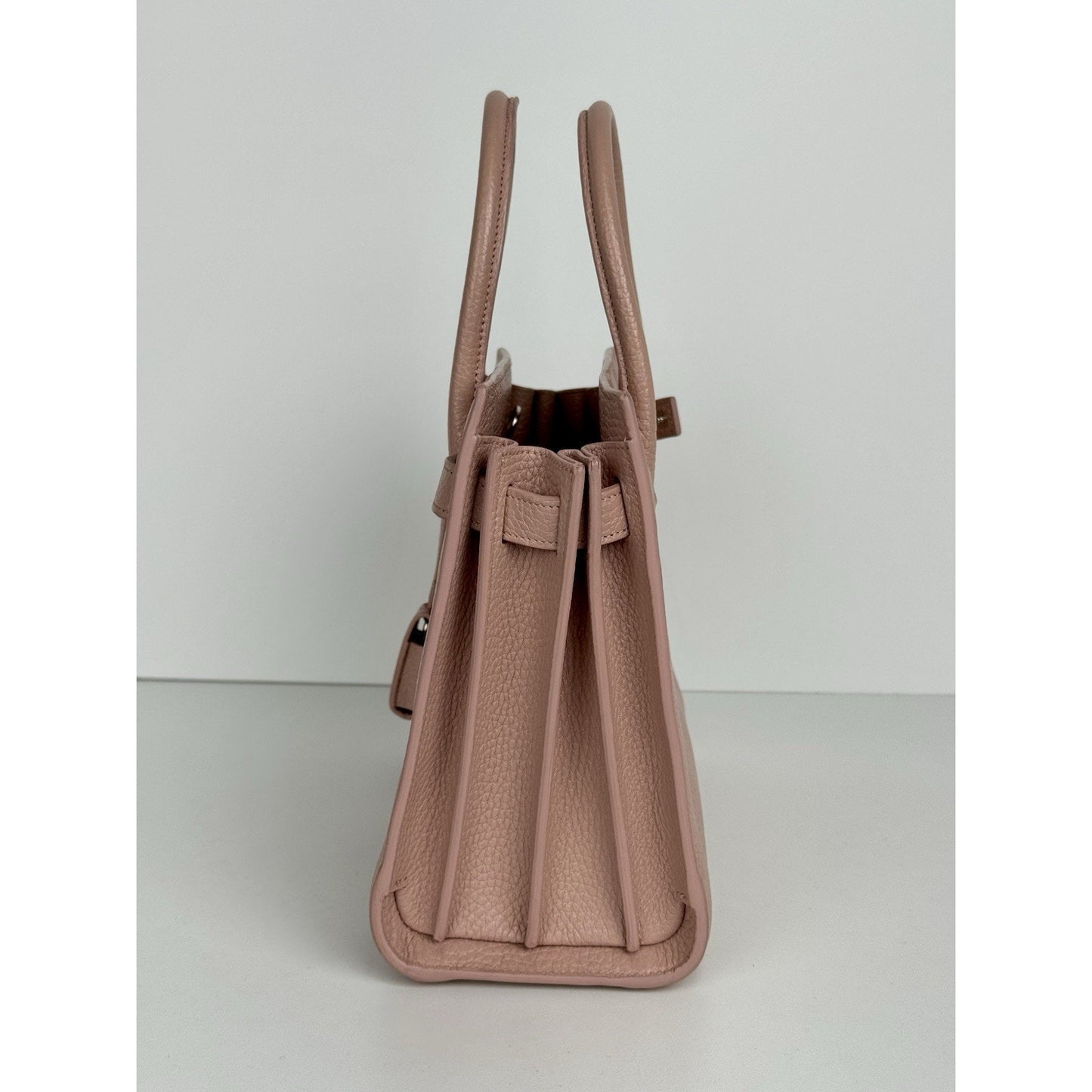 Saint Laurent Baby Sac de Jour Blush Pink Leather Handbag