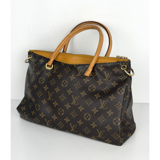 Louis Vuitton Pallas Top Handle Bag MM in LV Monogram Coated Canvas 2014 S-20