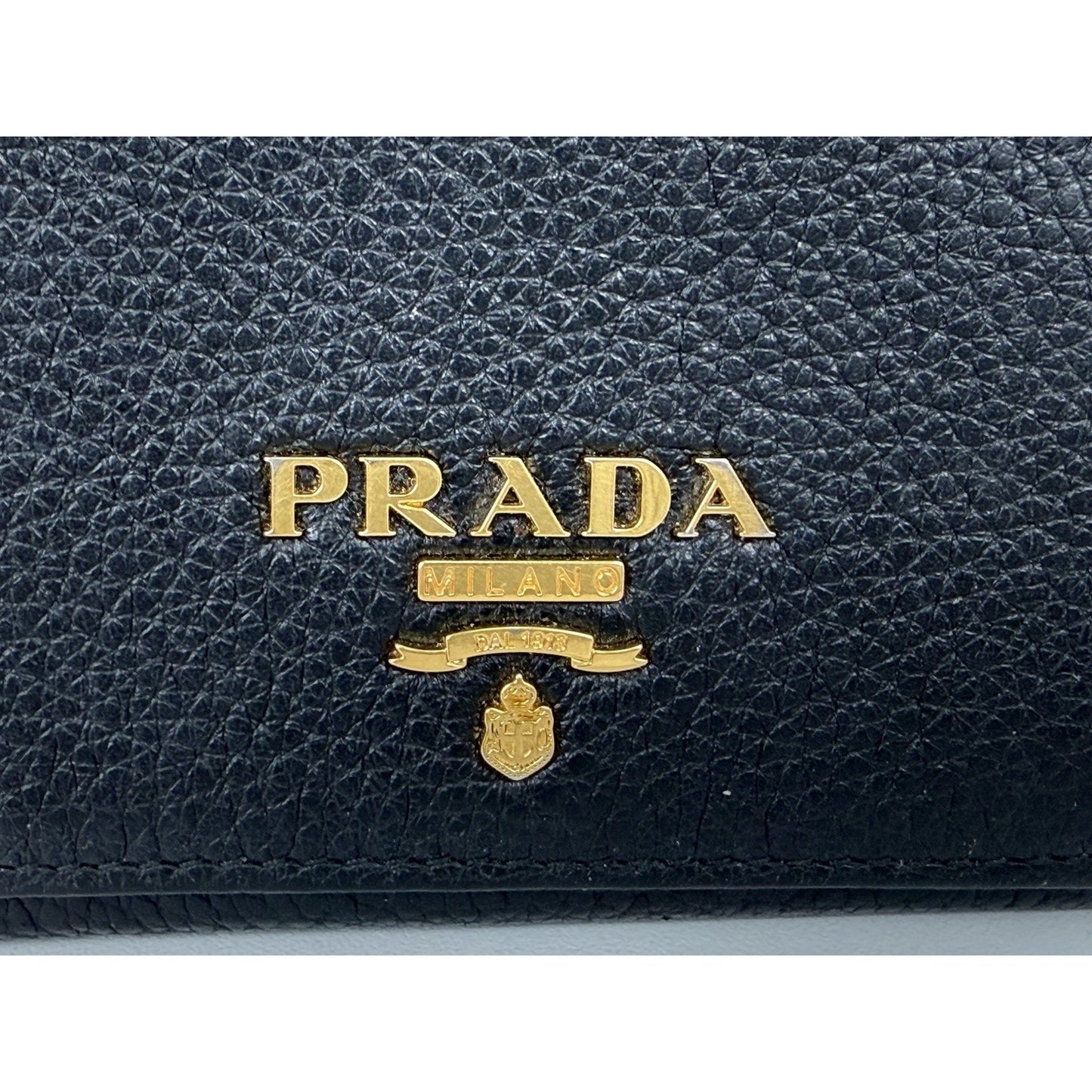 Prada Small Grain Leather Trifold Wallet