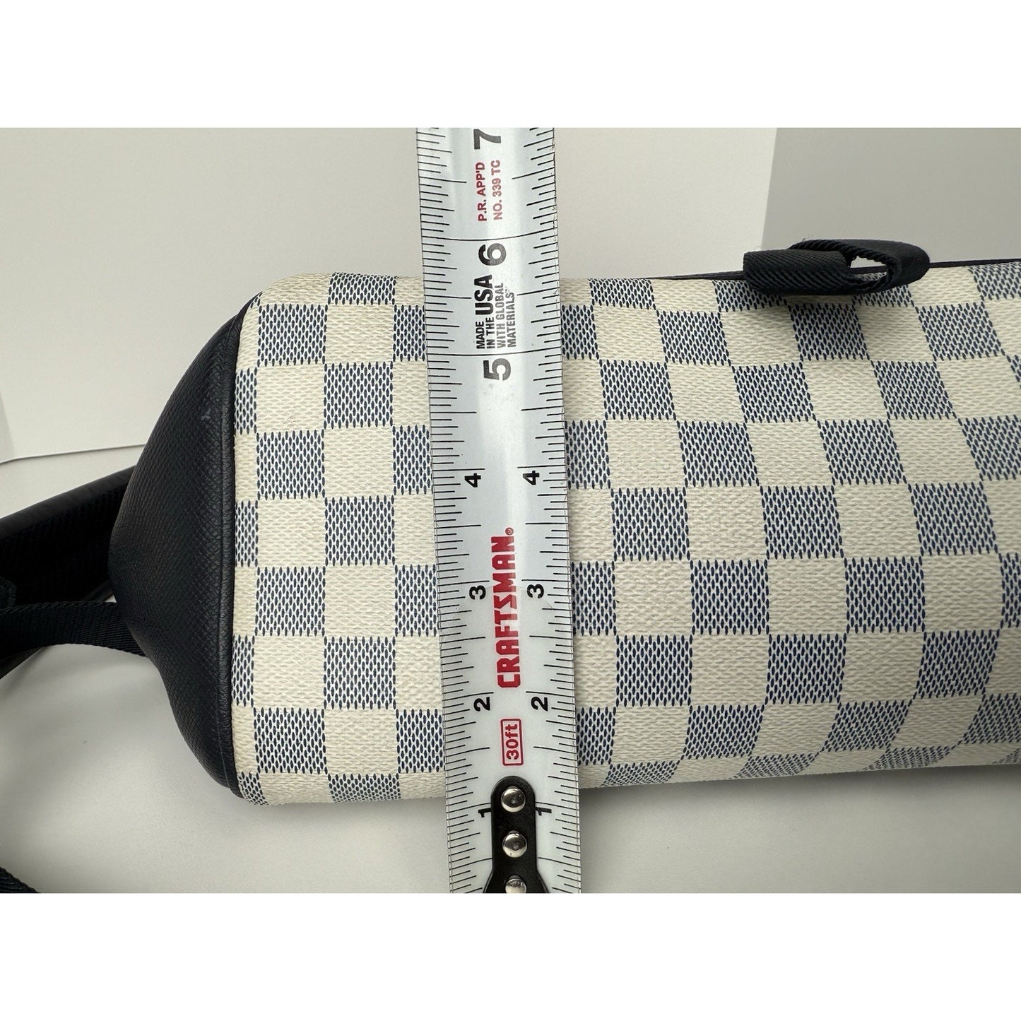 Louis Vuitton Damier Taiga Match Point Backpack White & Navy