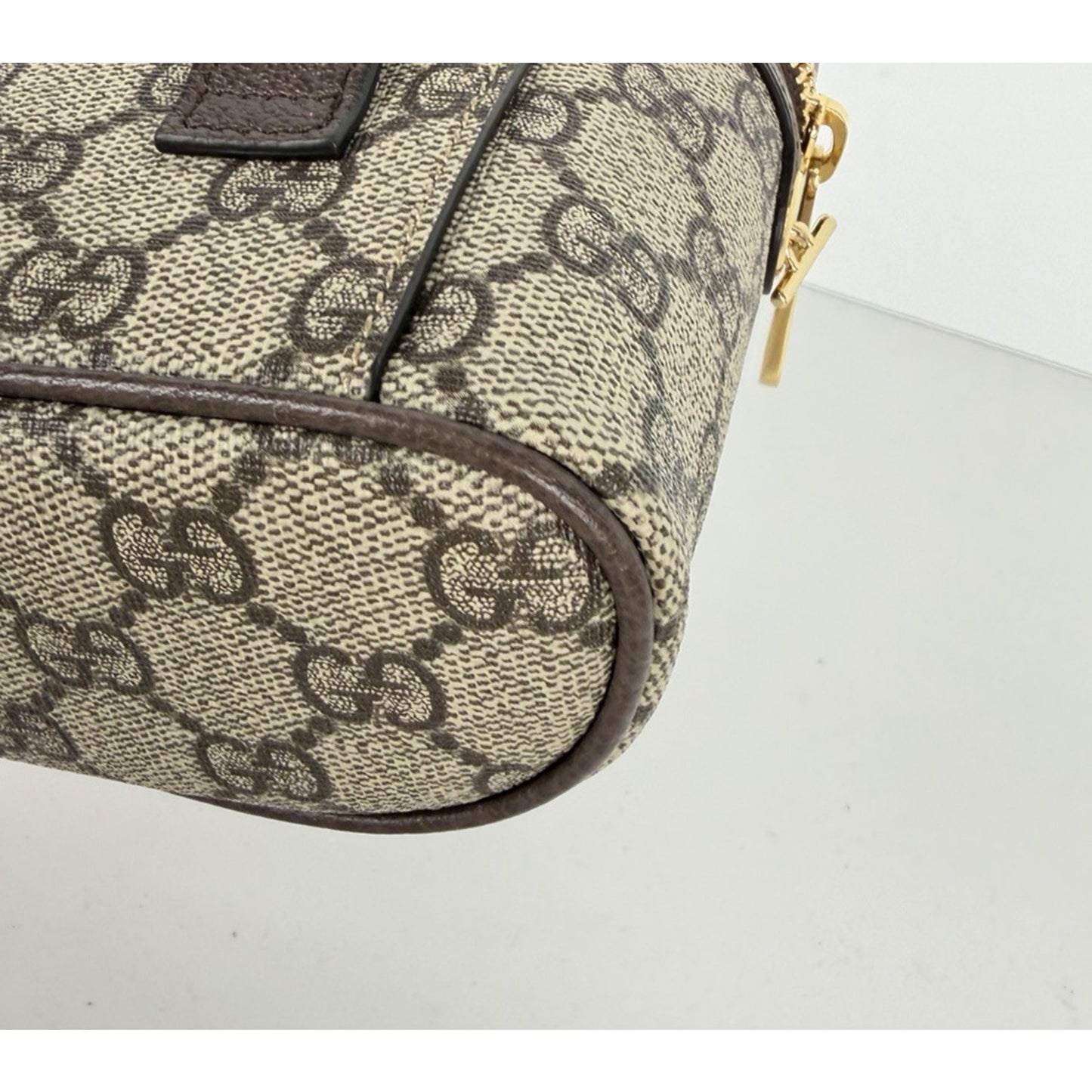 Gucci Chain Ophidia Belt Bag in Beige GG Supreme Coated Canvas S09