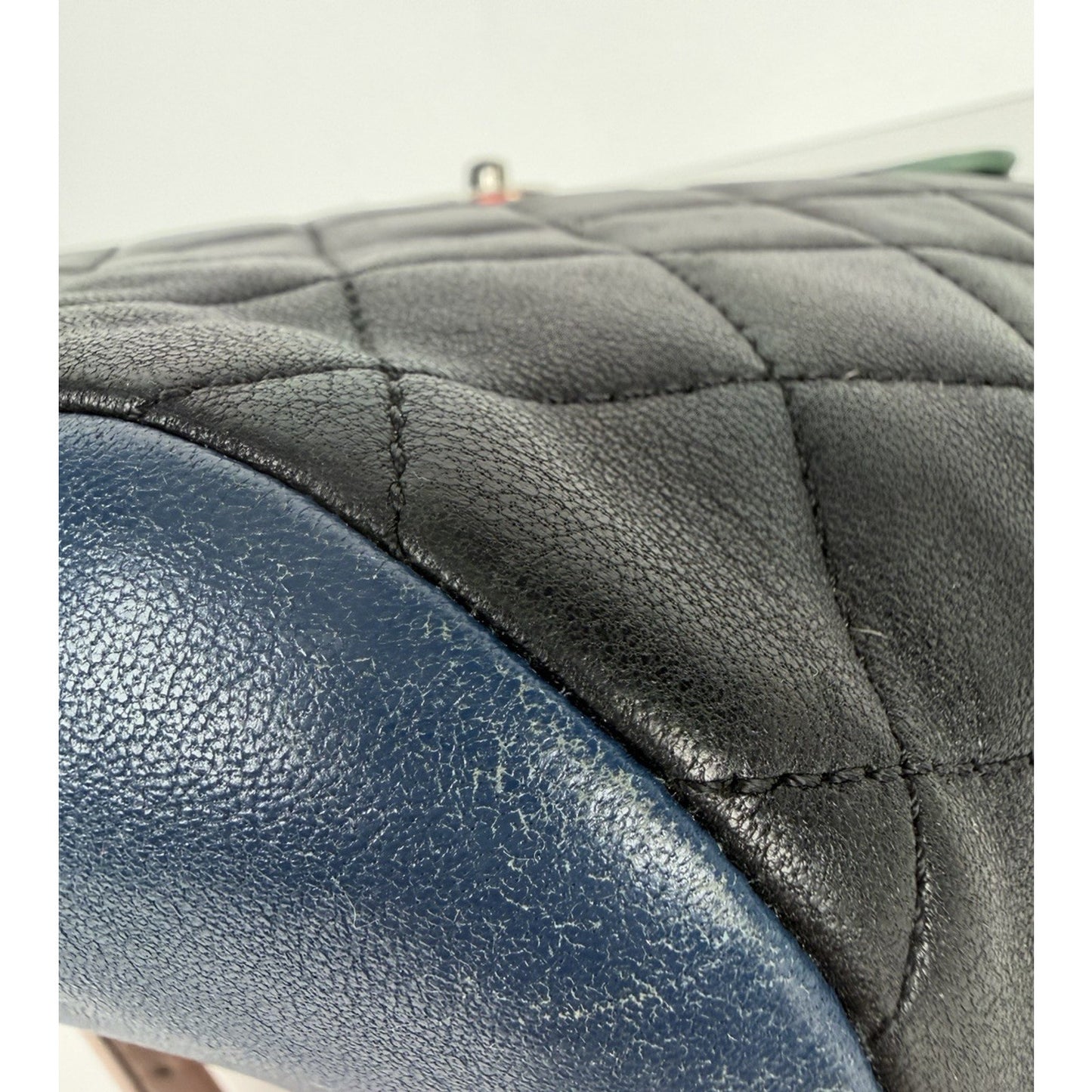 Chanel Cuba Urban Spirit Backpack Quilted Black Lambskin&Multicolor Trim 2017 D8