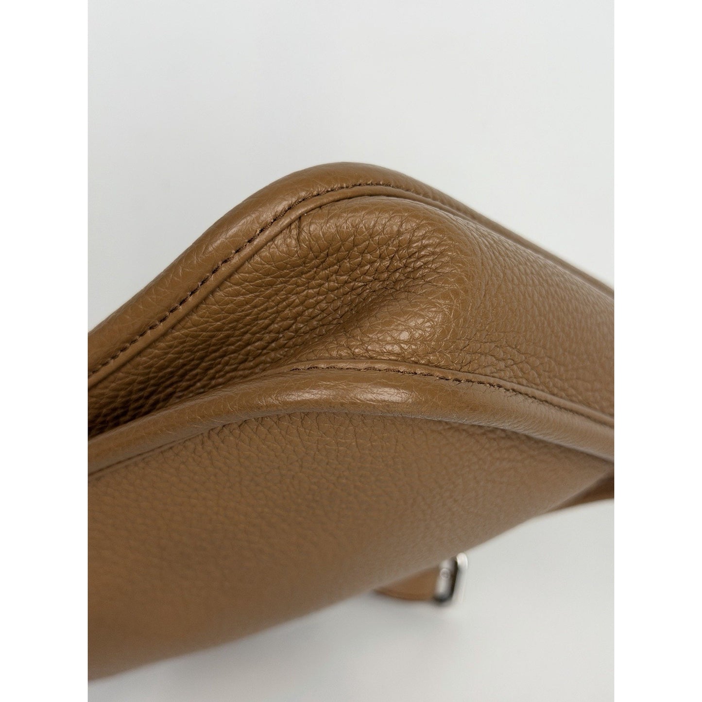 Prada Vitello Daino Soft Mini Hobo Messenger Bag in Caramel Brown Leather