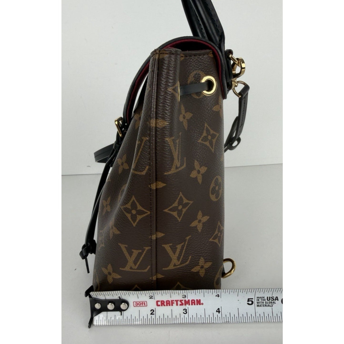 Louis Vuitton Montsouris BB Backpack in Classic Monogram Coated Canvas NFC E8