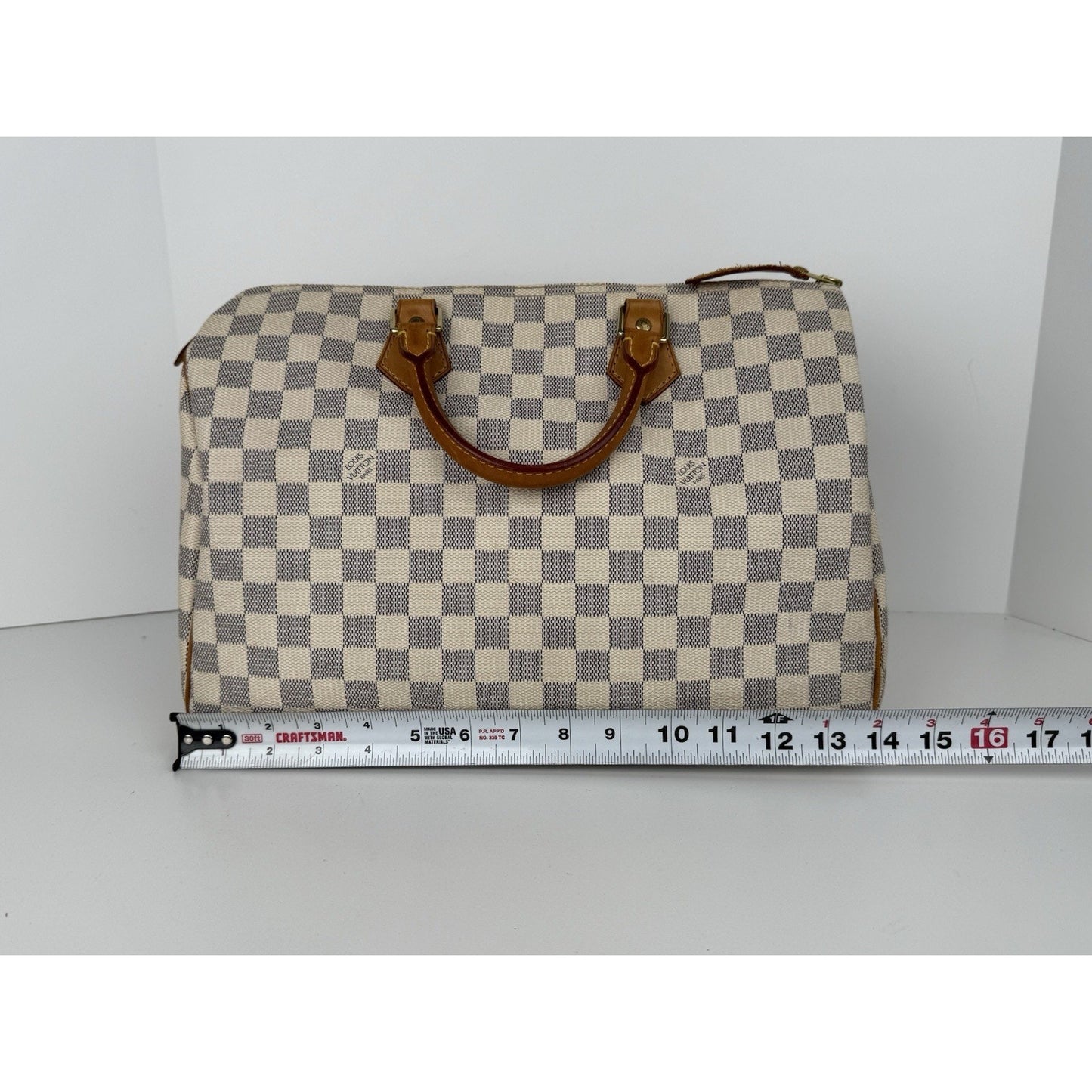 Louis Vuitton Speedy Damier Azur 35 Canvas Bag