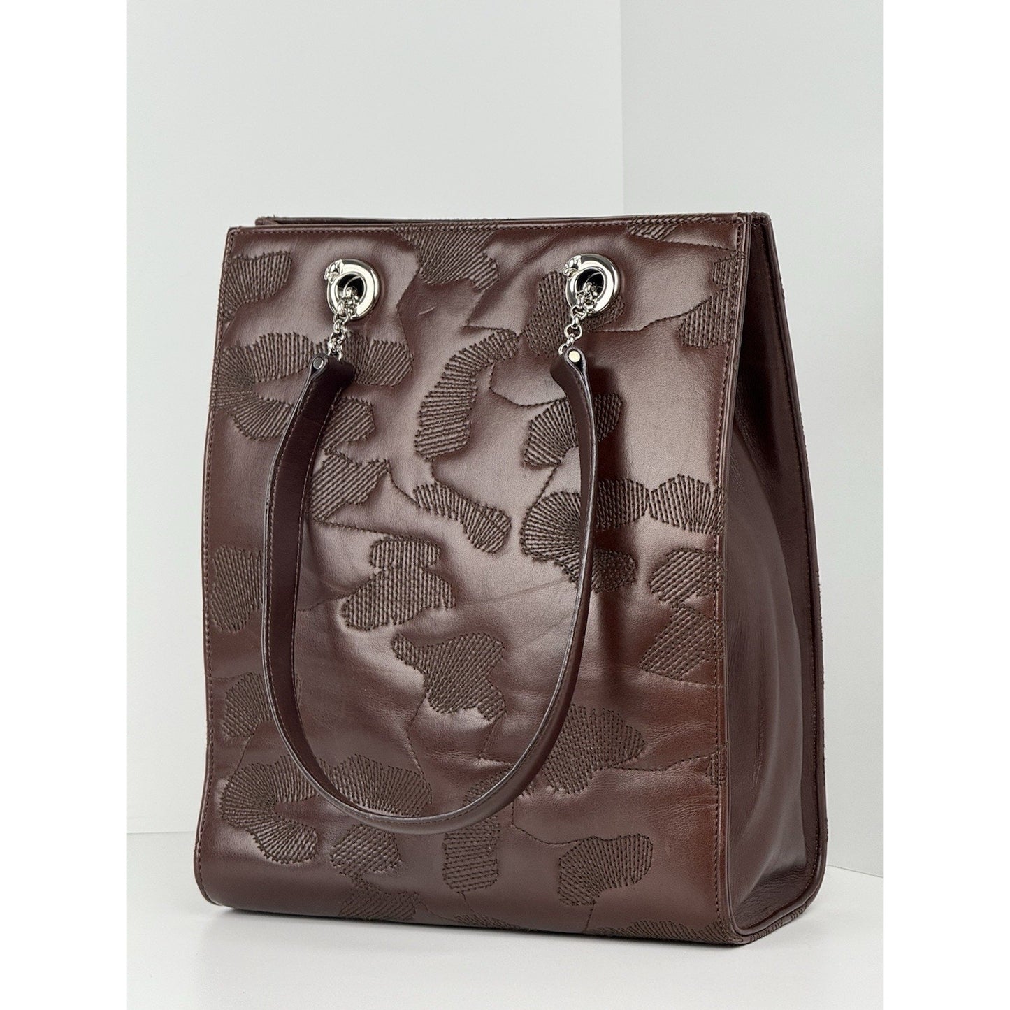Cartier Panthere Brown Leather Shoulder Bag