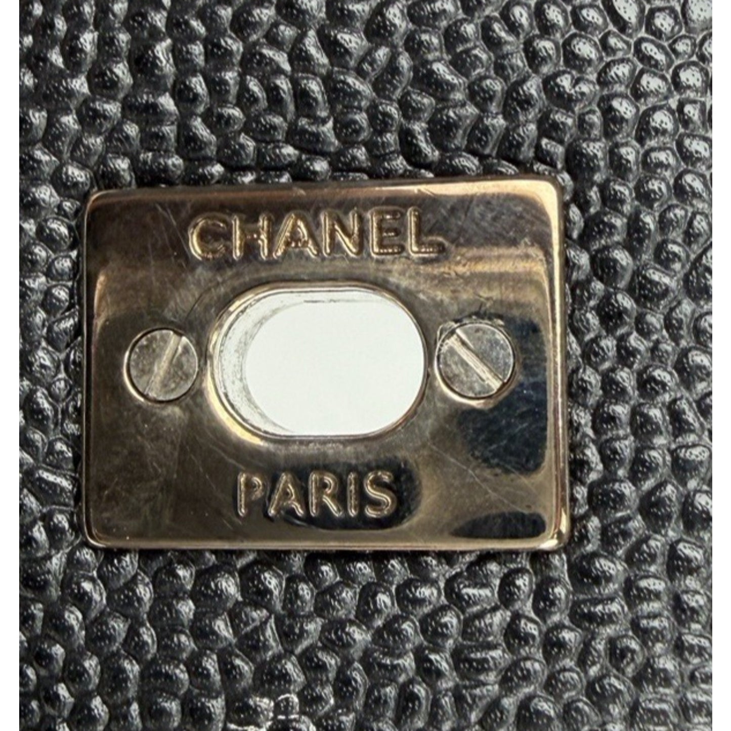 Chanel Classic Double Flap Jumbo Bag in Black Caviar Leather 2014 D-7