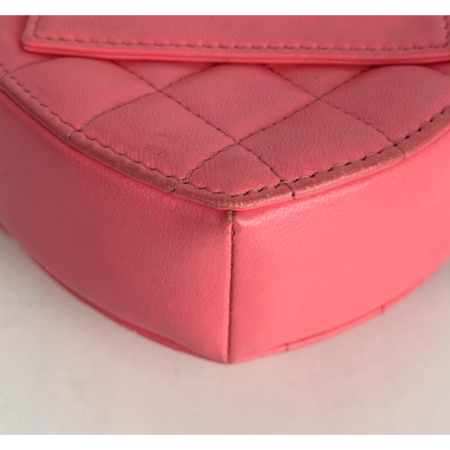 Chanel CC In Love Heart Waist Belt & Shoulder Bag in Pink Quilted Lambskin E-2