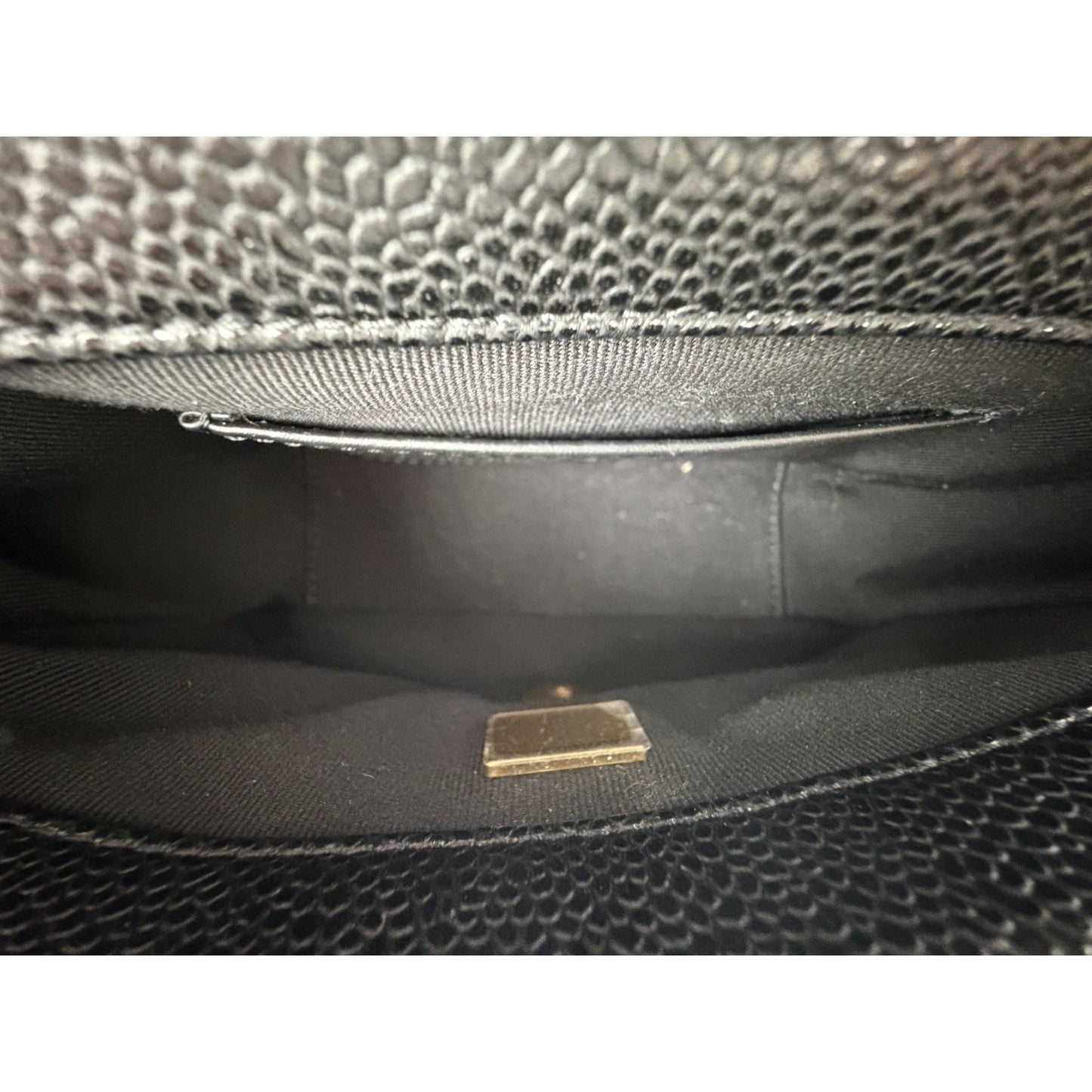 Chanel Quilted Mini Flap Bag in Black Grained Lambskin with Gold HW 2022 E8