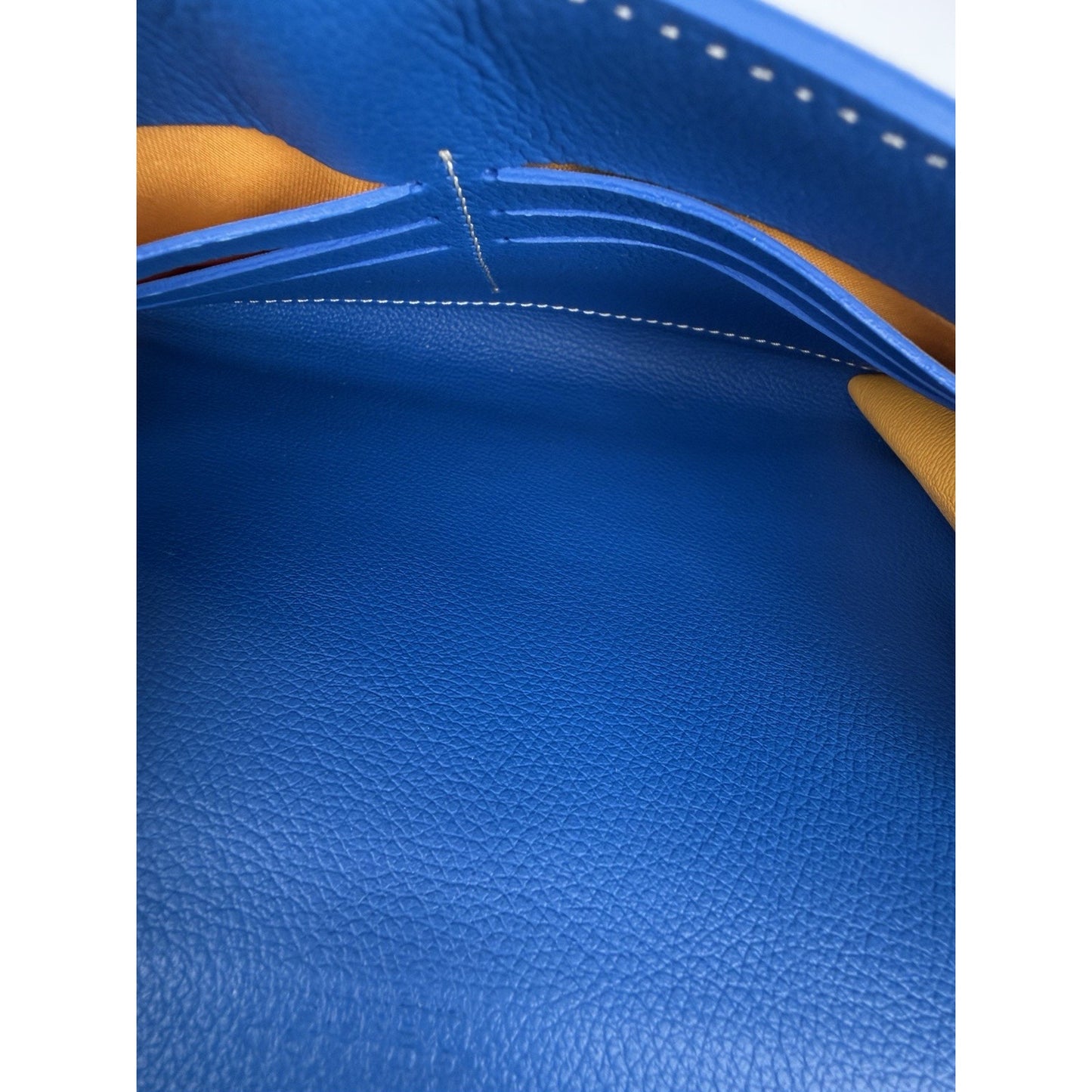 Goyard Chypre Wallet-Pouch Sky Blue Goyardine Canvas & Palladium G-Clasp D8