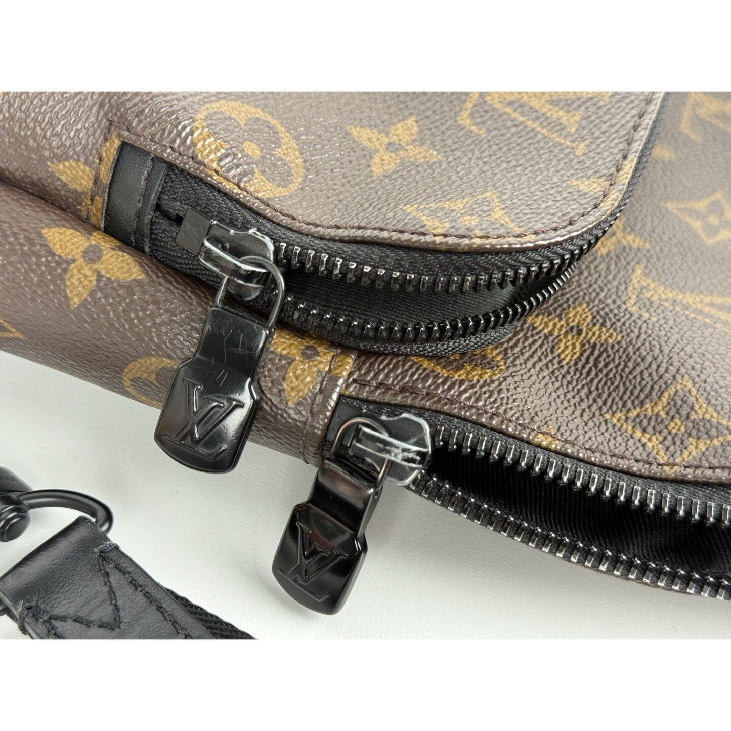 LOUIS VUITTON Monogram Macaser Avenue Sling Bag Men's