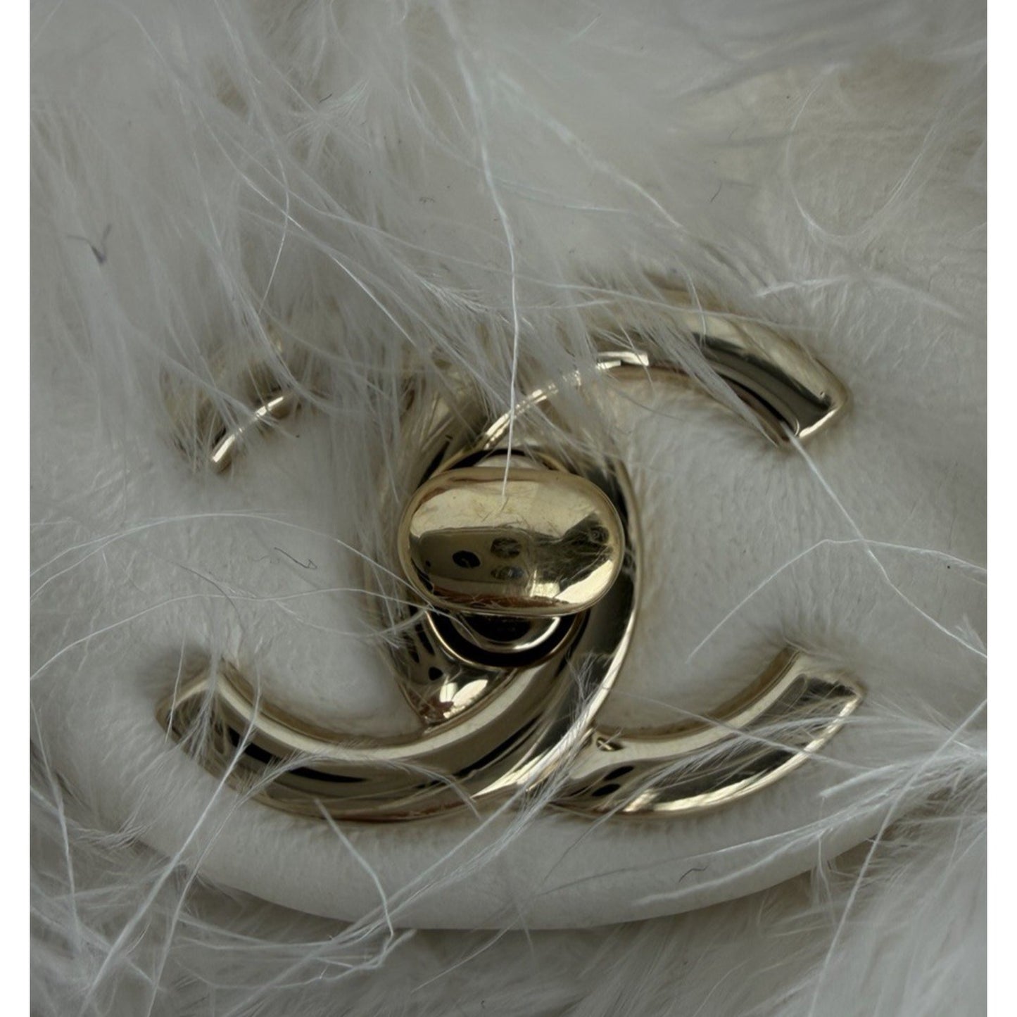 Chanel Quilted Flap Bag made with Fluffy White Feathers 2019 D-2