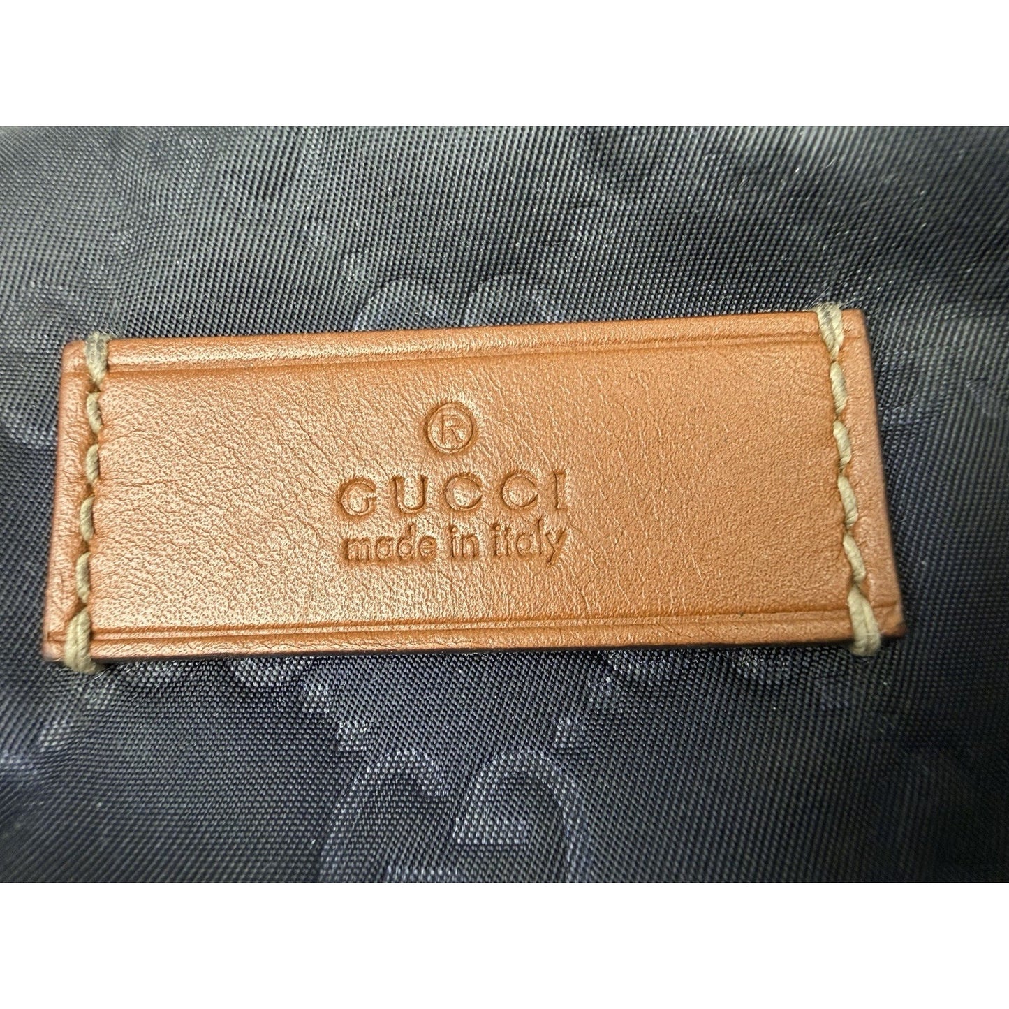 Gucci GG Pattern Nylon Messenger Bag in Blue S04