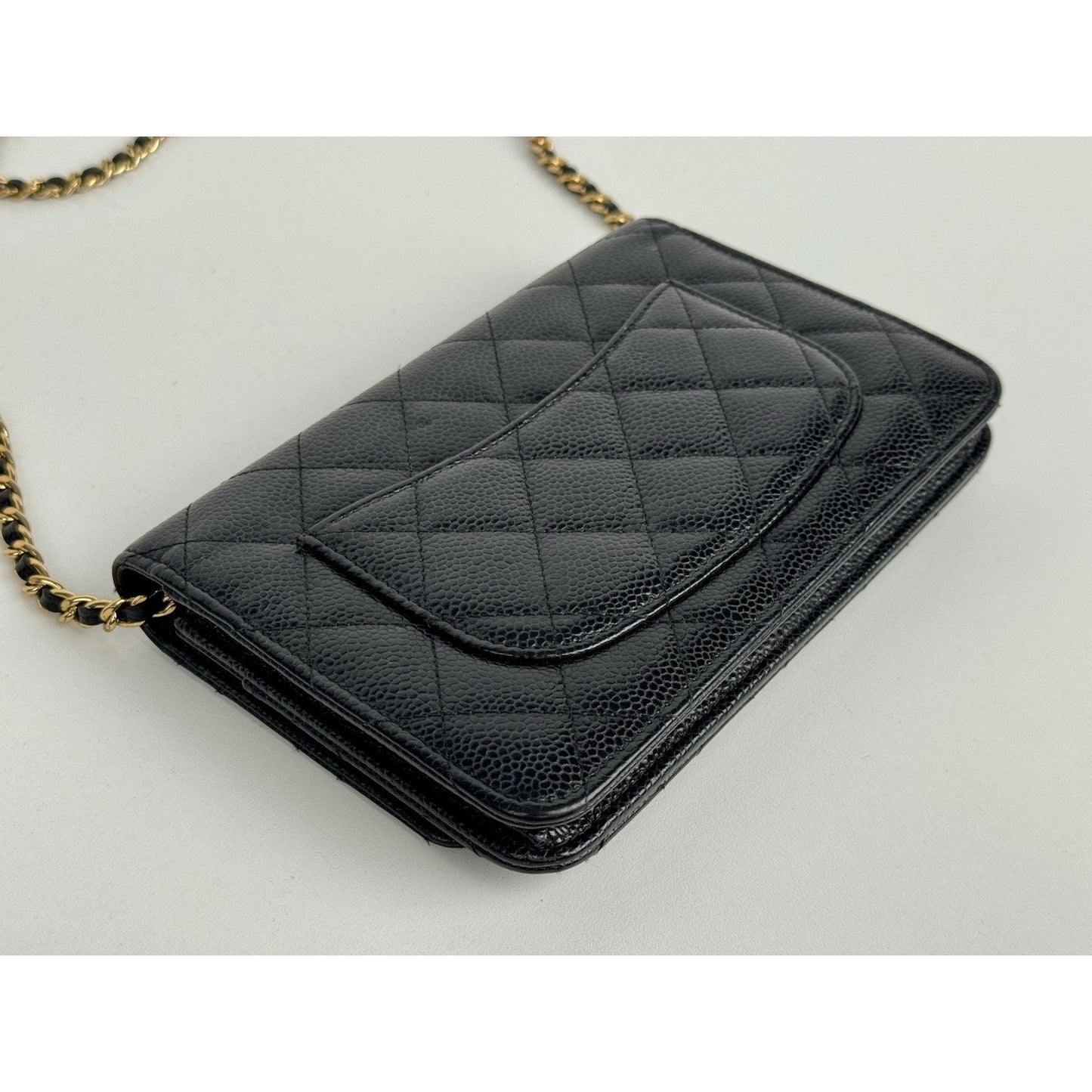 Chanel Classic Wallet on Chain in Black Caviar Leather