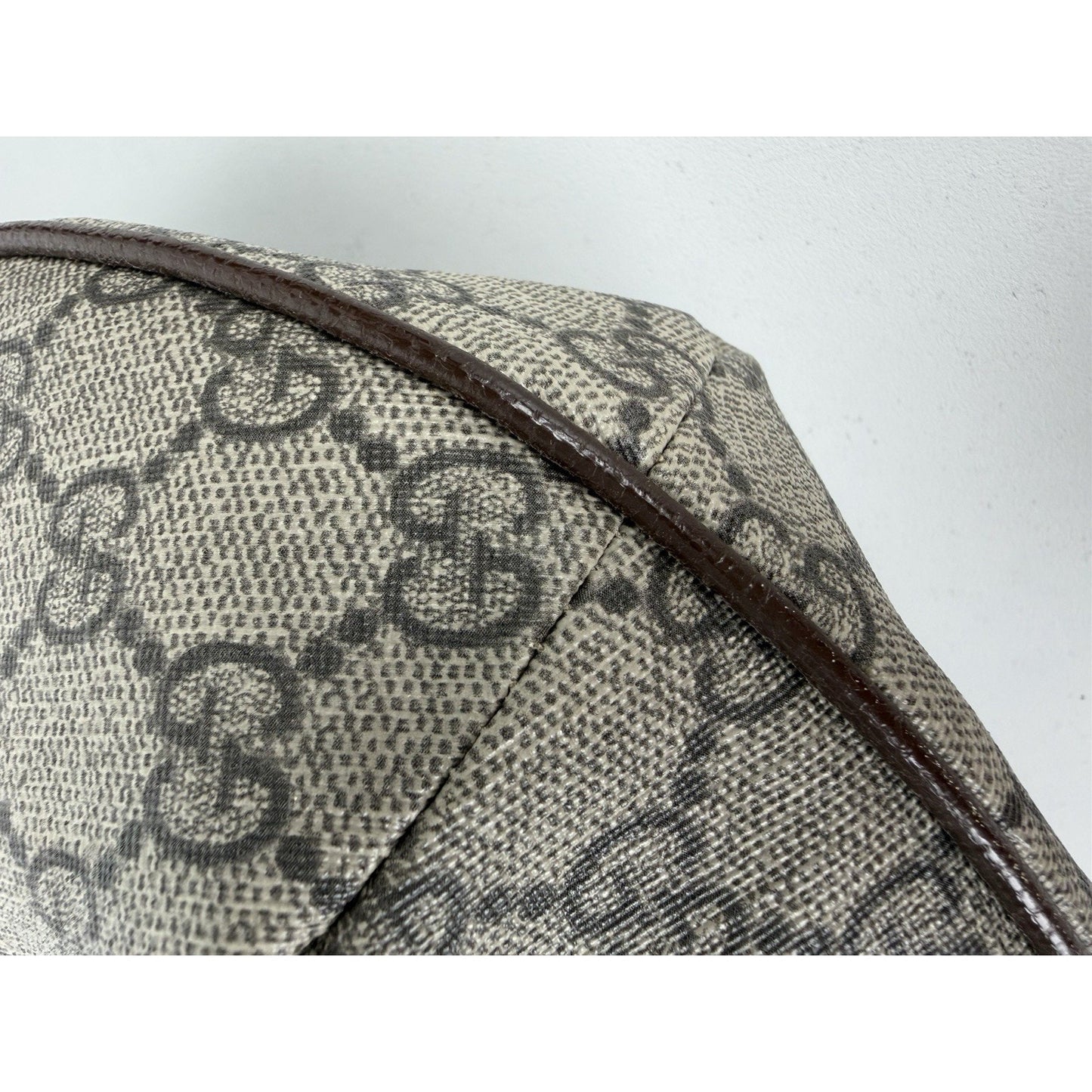 Gucci Ophidia GG Supreme Large Half Moon Hobo Bag Beige Coated Canvas S
