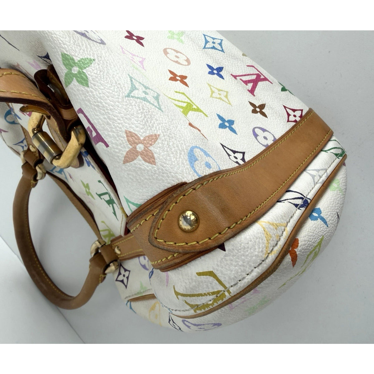 Louis Vuitton Priscilla Satchel Bag in Multicolore Monogram Coated Canvas 2008 S