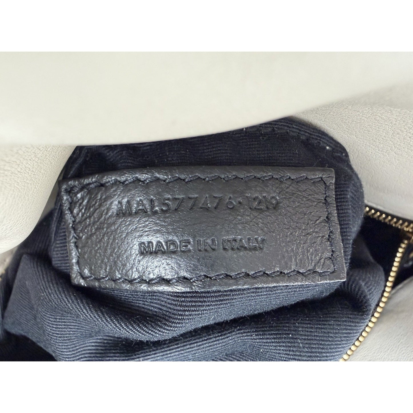 Saint Laurent Loulou Puffer Small Shoulder Bag Quilted White Chevron Leather