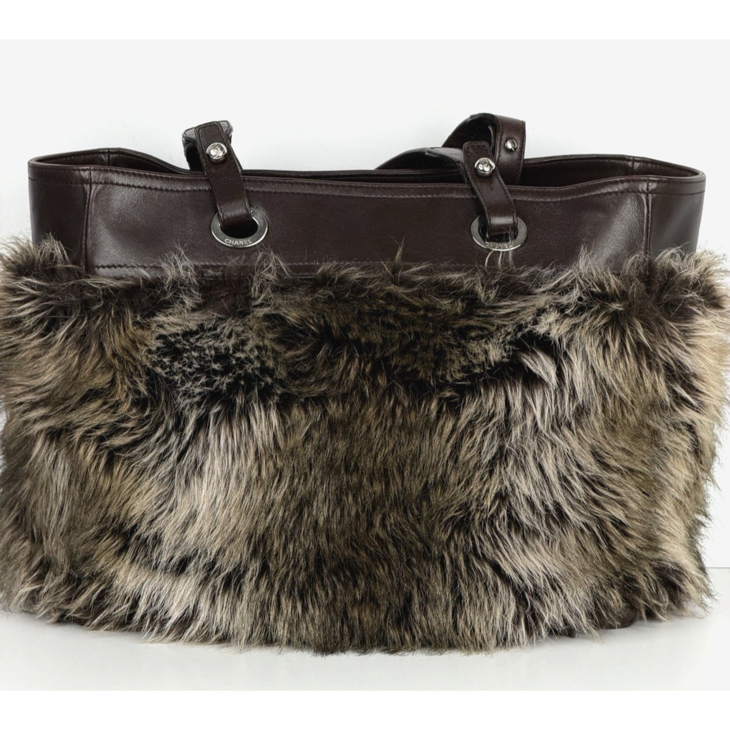 Chanel Paris Biarritz Fantasy Fur Tote Bag Large in Brown Faux Fur 2010-2011 C6