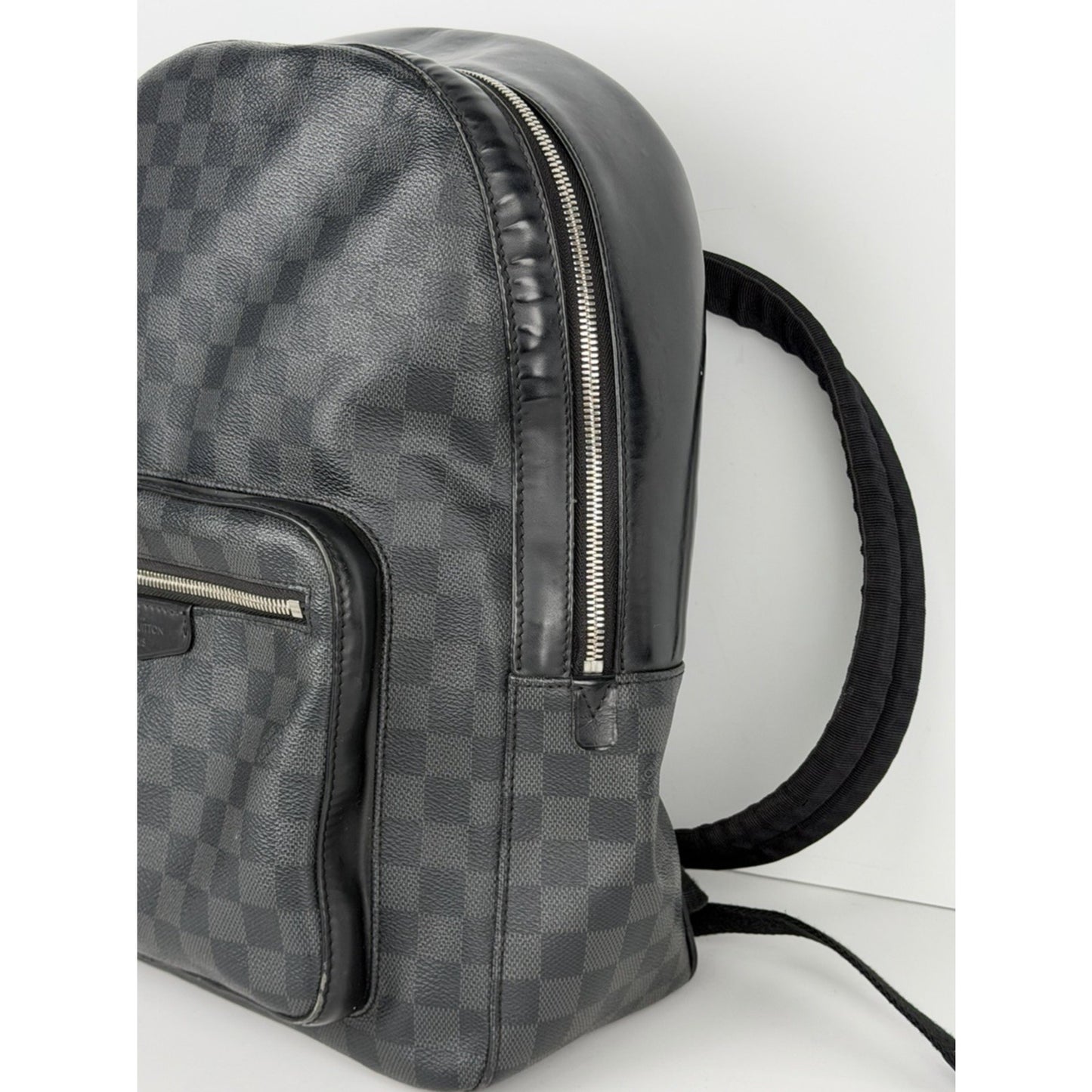 Louis Vuitton Damier Graphite Josh Backpack Coated Canvas&Leather Trim 2016