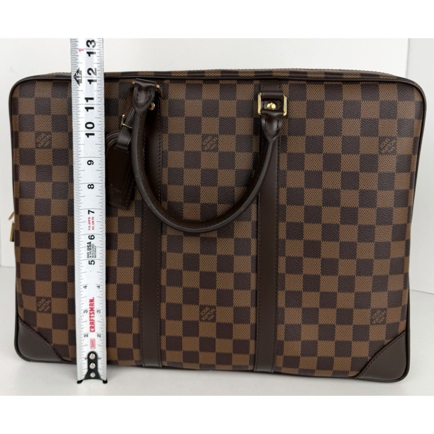 Louis Vuitton Porte-Documents Voyage GM Bag in Damier Ebene Coated Canvas 2011 S