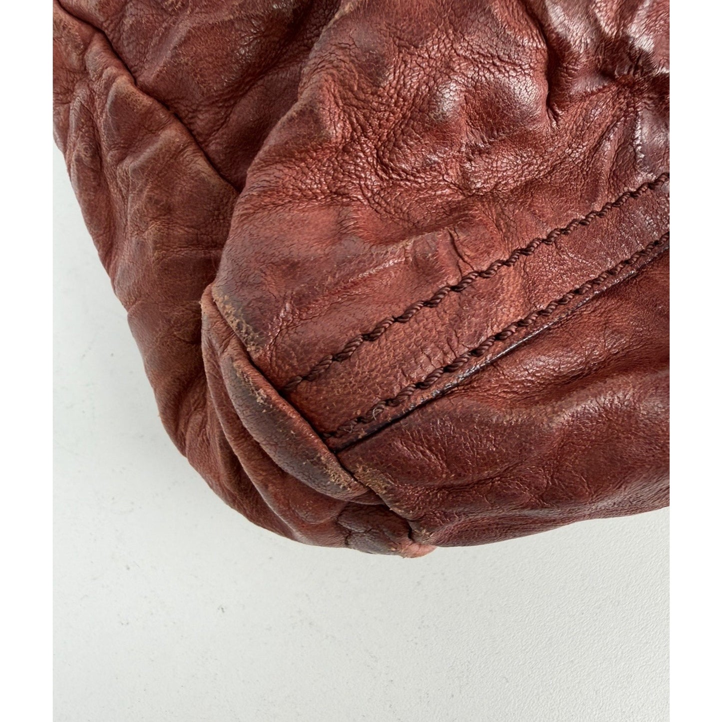 Givenchy Pandora Shoulder Bag Medium in Brick Wrinkled Sheepskin Leather S-08