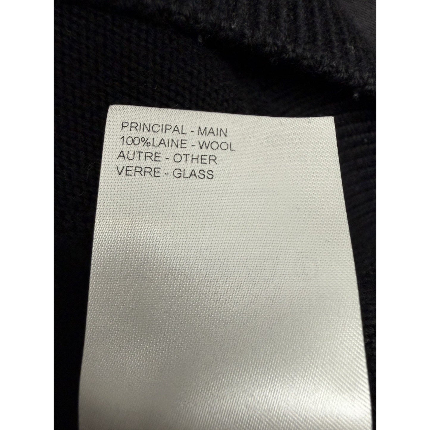 Louis Vuitton Pullover Sweater in Black Embellished Wool Damier