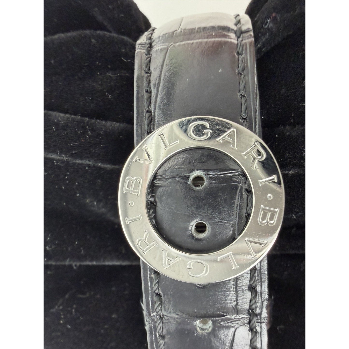 Bulgari Bvlgari BB38SL Stainless Steel Watch and White Dial