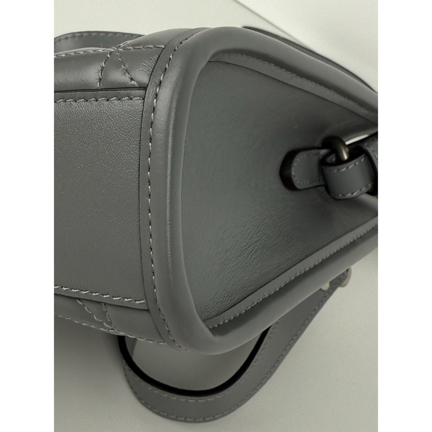 Gucci Double G Marmont Mini Grey Women's Shoulder Bag
