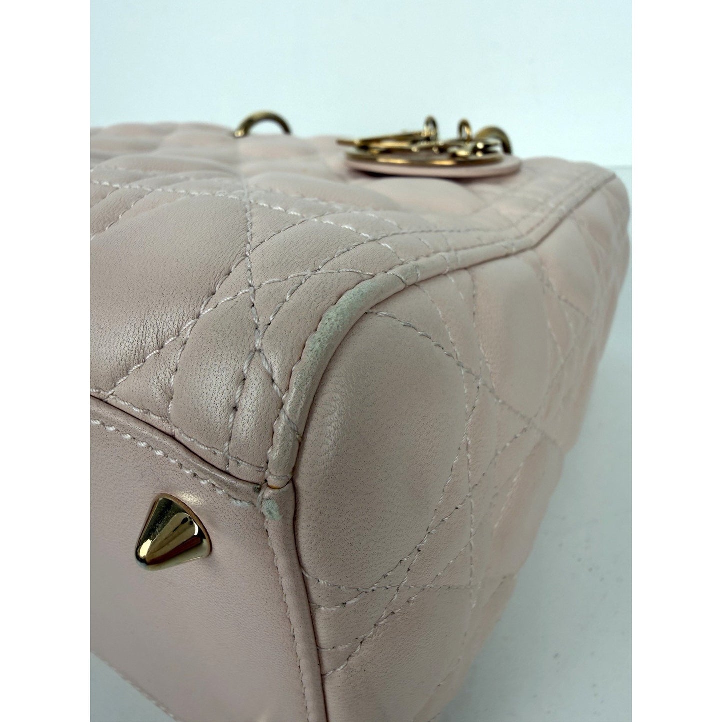 Dior Lady Dior Bag Medium in a Powder Pink Cannage Lambskin Leather 2016 U2