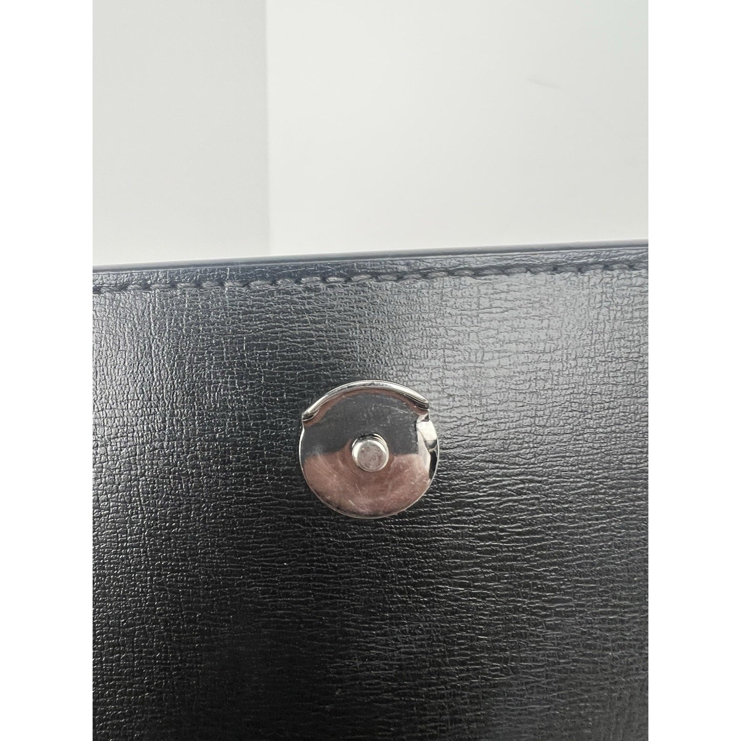 SAINT LAURENT Calfskin Medium Monogram Monochrome Sunset Black C-2