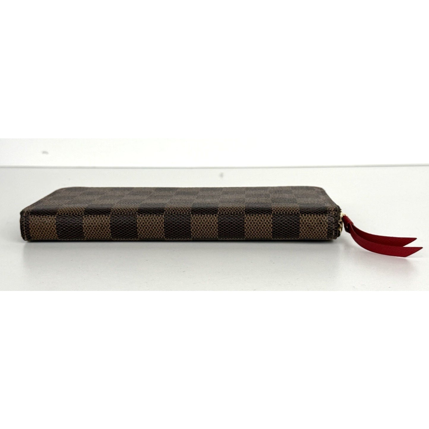 Louis Vuitton Clemence Zippy Wallet in Damier Ebene Coated Canvas NFC