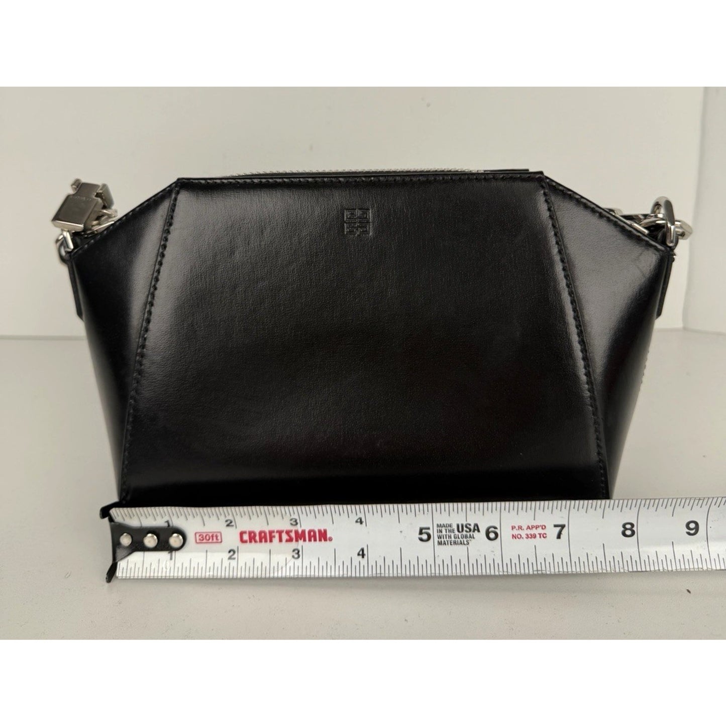 Givenchy Antigona XS 4G Crossbody Bag in Black Leather with Silver HW S08