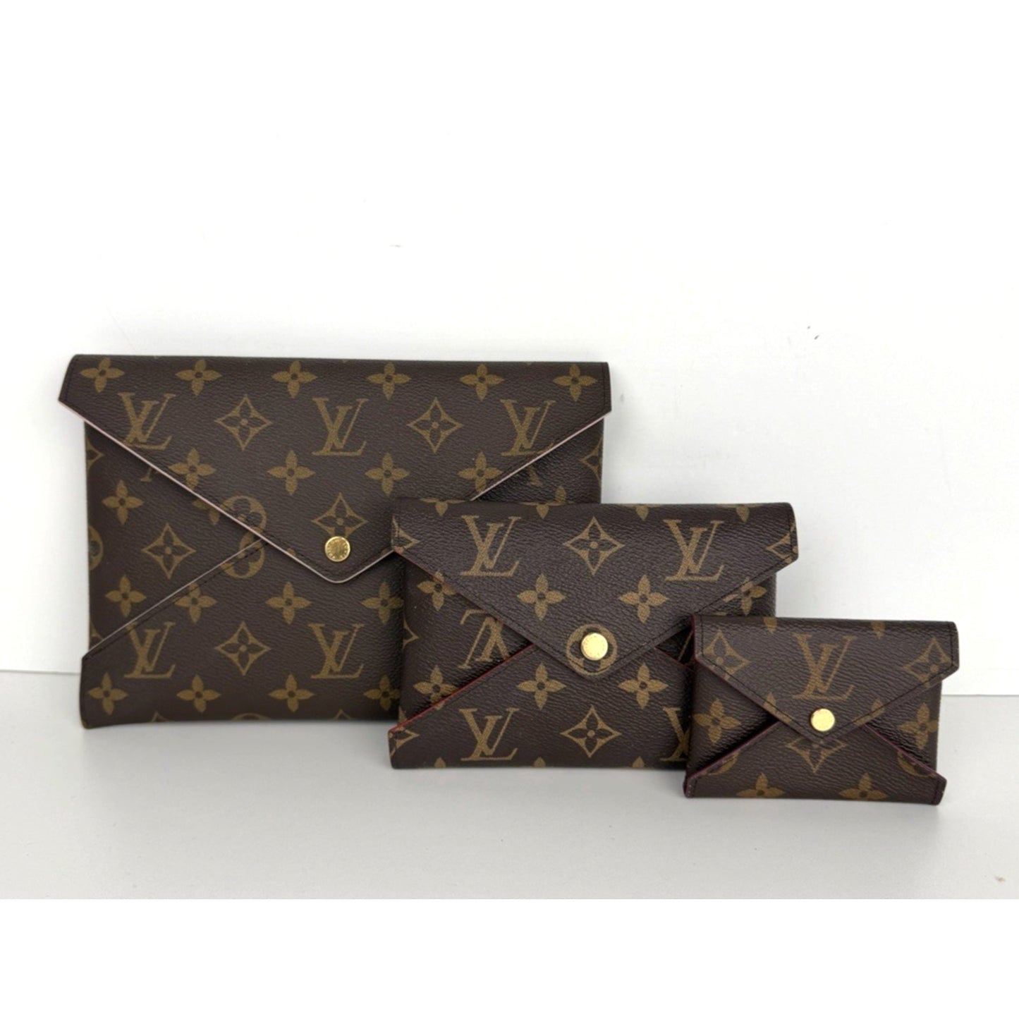 Louis Vuitton Kirigami Pochette Set in Brown Monogram Coated Canvas NFC K2