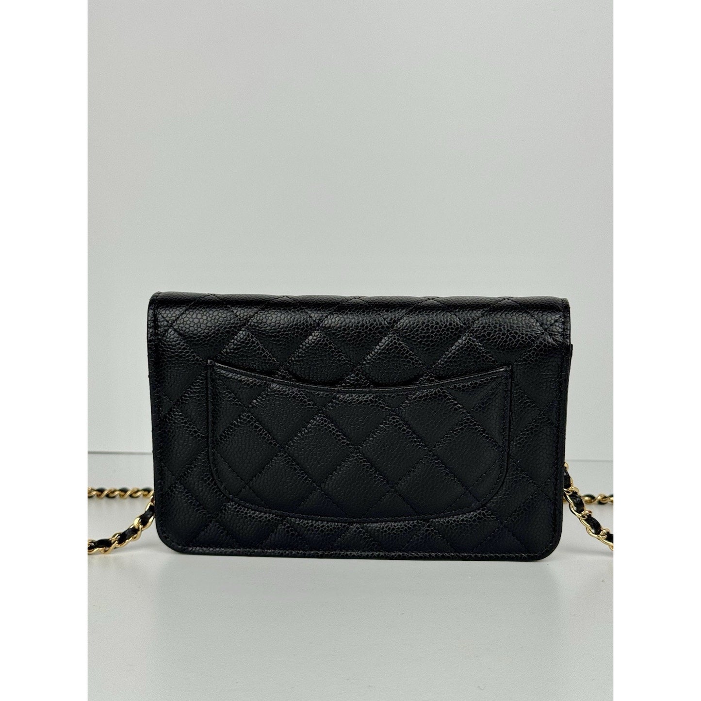 Chanel Classic Wallet on Chain in Black Caviar Leather