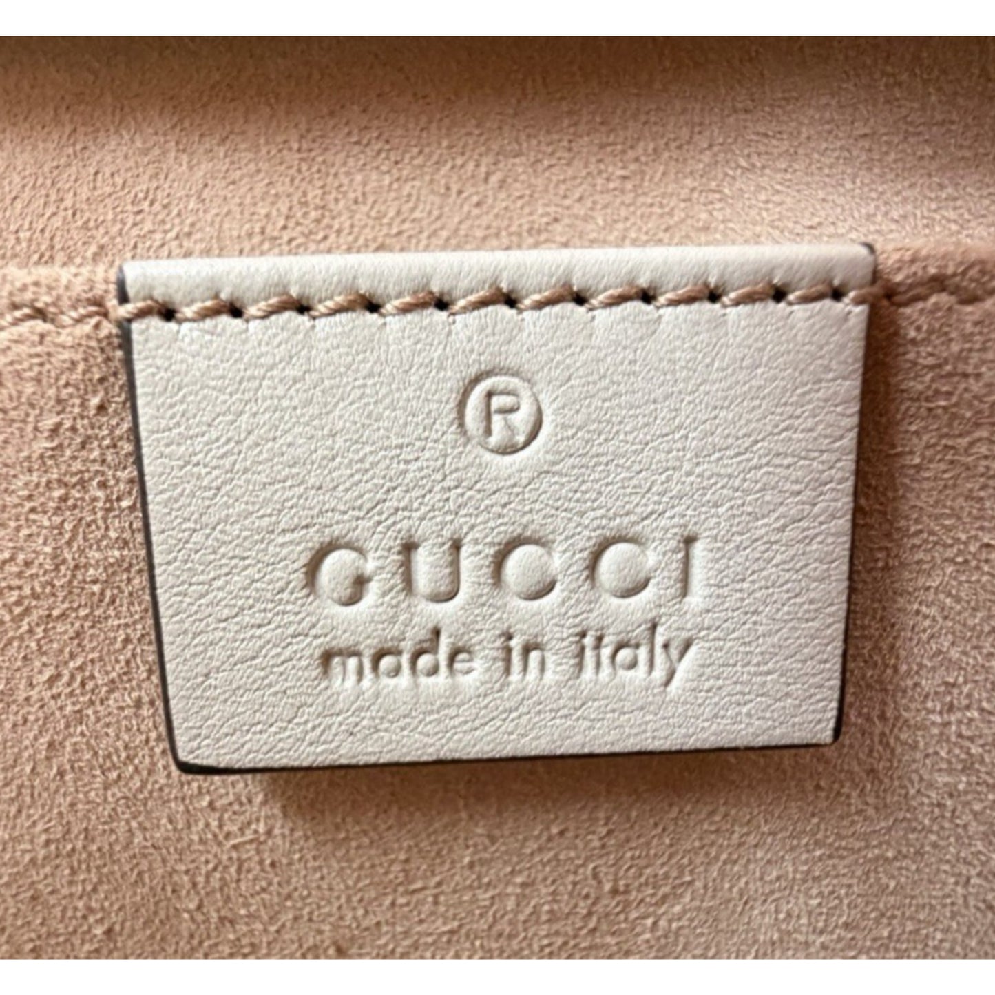 Gucci Diana Small Tote Bag in Beige with Orange Fluo Leather Bamboo Handles B5
