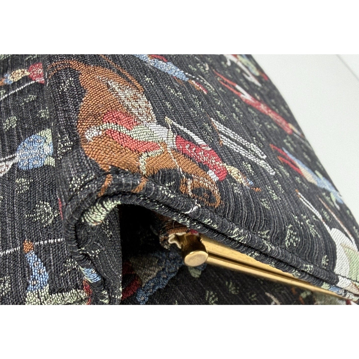 Gucci Equestrian Print Canvas Clutch Bag Pouch Case in Gray for Women S