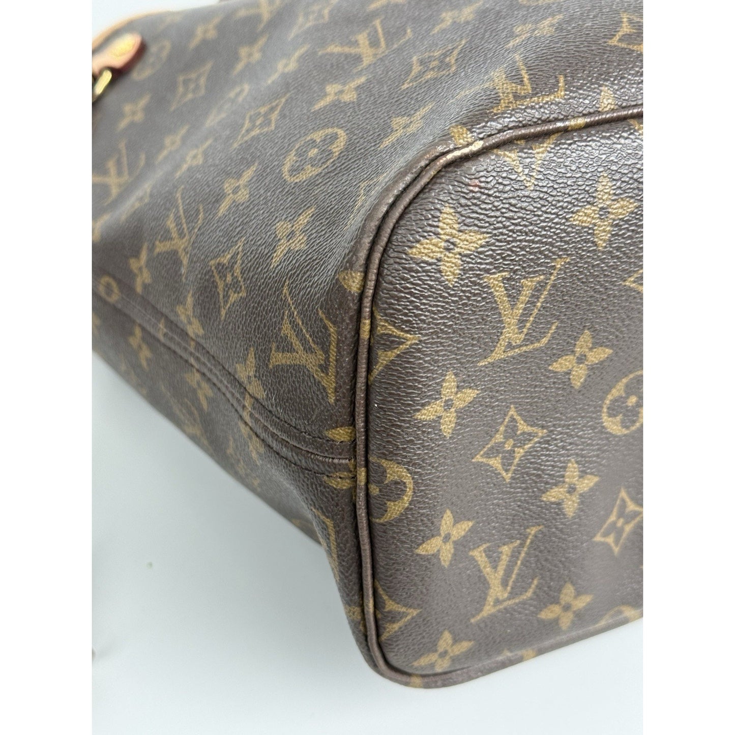 Louis Vuitton Monogram Neverfull MM Tote Bag Brown Canvas