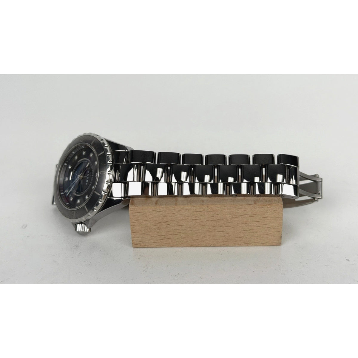 CHANEL J12 Watch Titanium Ceramic Chromatic Diamond Gray Dial Automatic 38mm