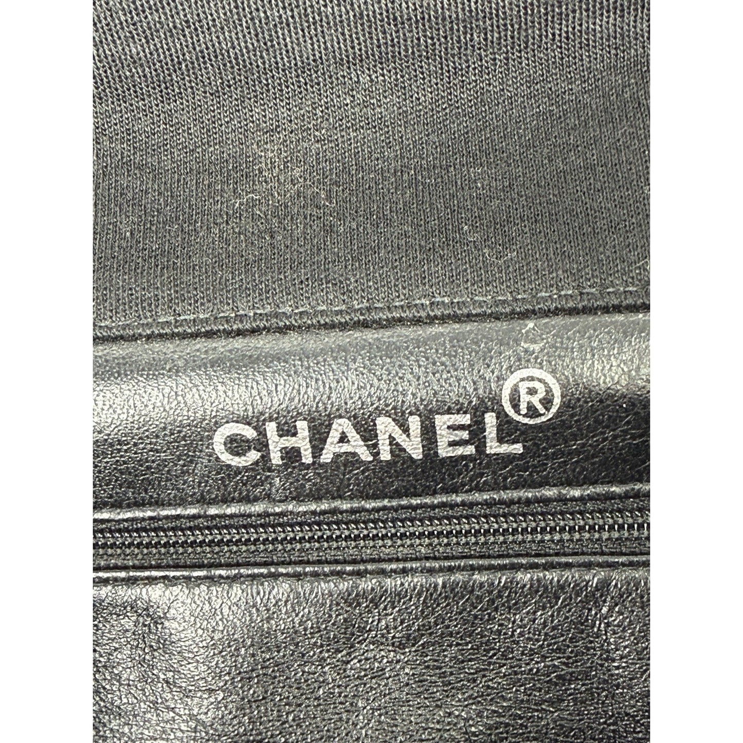Chanel Black Cotton Two Side Flap Quilted Shoulder Bag Interlocking CC 1996-1997