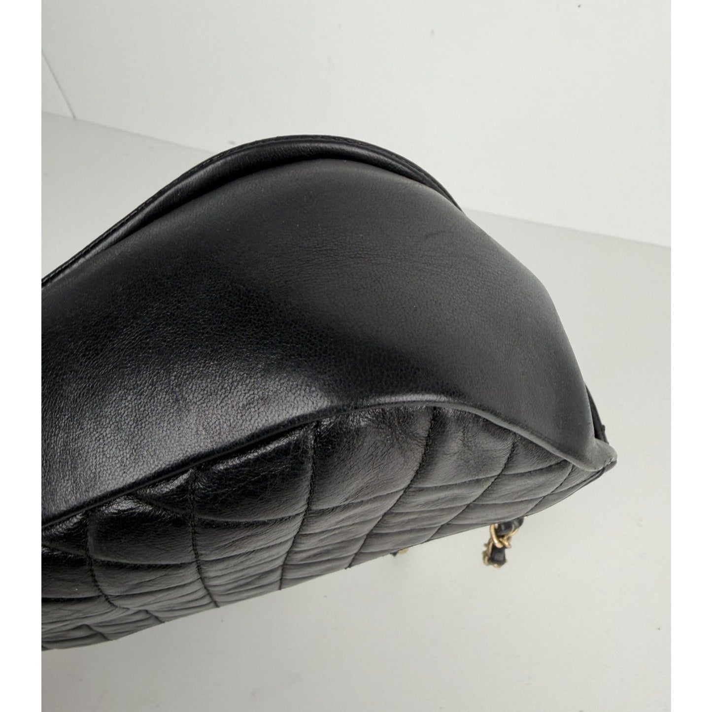 Chanel Braided Saddle Flap Bag in Quilted Black Leather & Gold Hardware 2018 C5