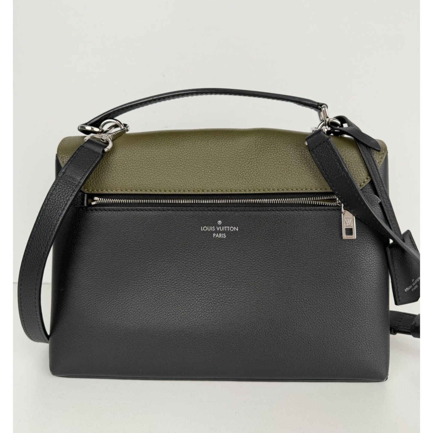 Louis Vuitton Mylockme Satchel Bag MM in Colorblock Leather NFC D-8