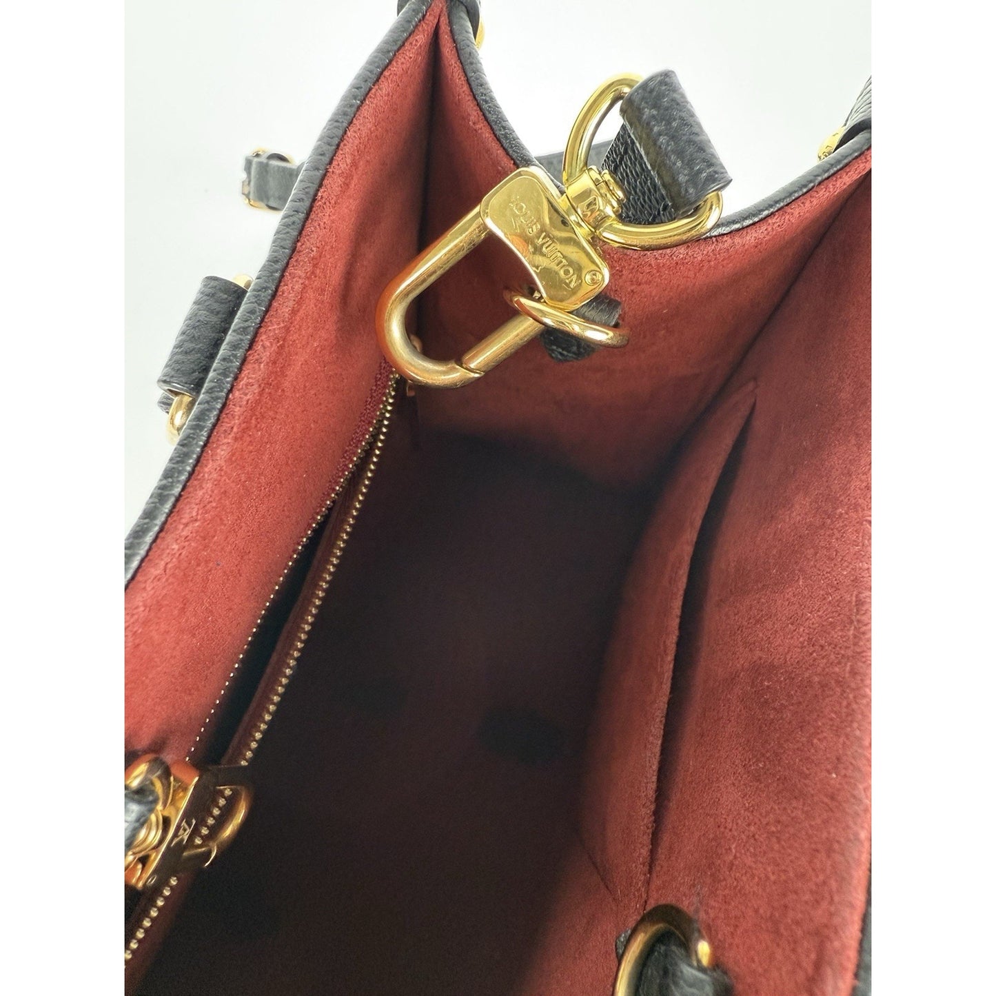 Louis Vuitton On The Go Handbag Pm Size Monogram Empreinte Bicolor